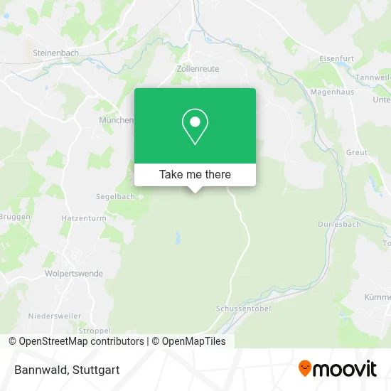 Bannwald map