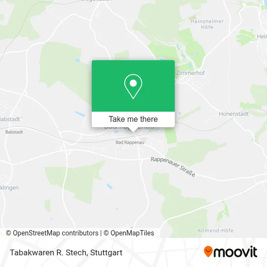 Tabakwaren R. Stech map