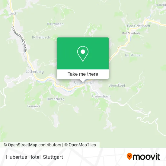 Hotel Hubertus map