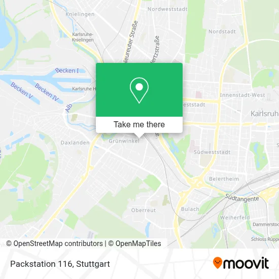 Packstation 116 map