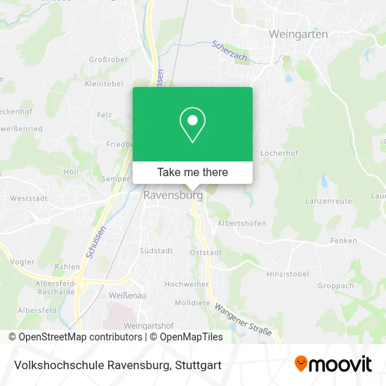 Volkshochschule Ravensburg map
