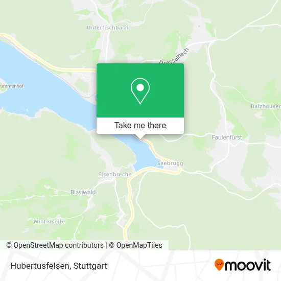 Hubertusfelsen map