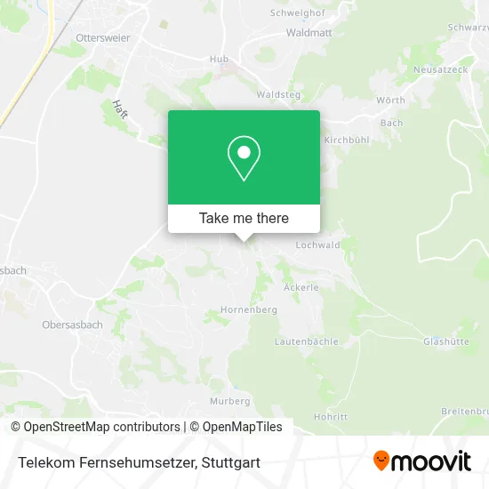 Telekom Fernsehumsetzer map
