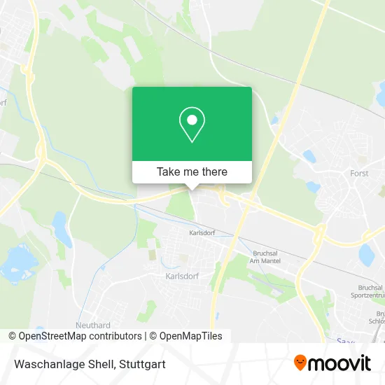 Waschanlage Shell map