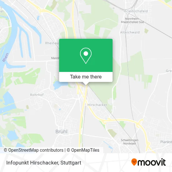 Infopunkt Hirschacker map