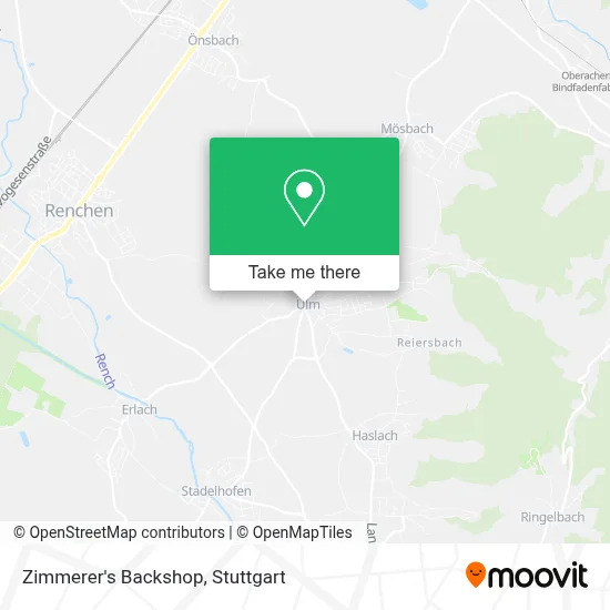 Zimmerer's Backshop map
