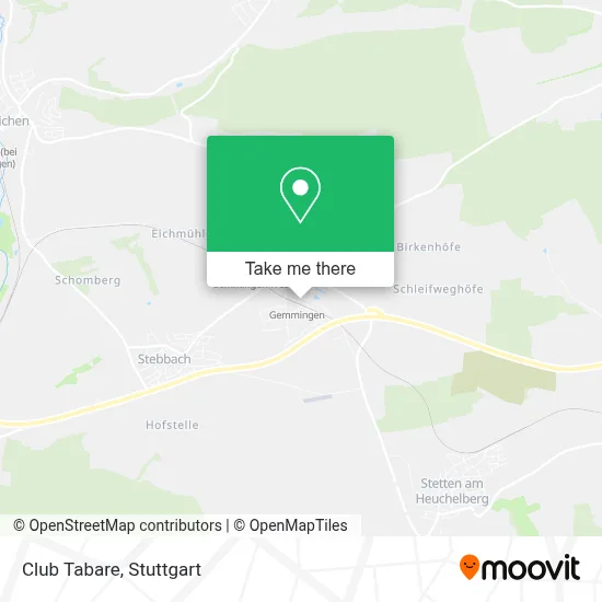 Club Tabare map