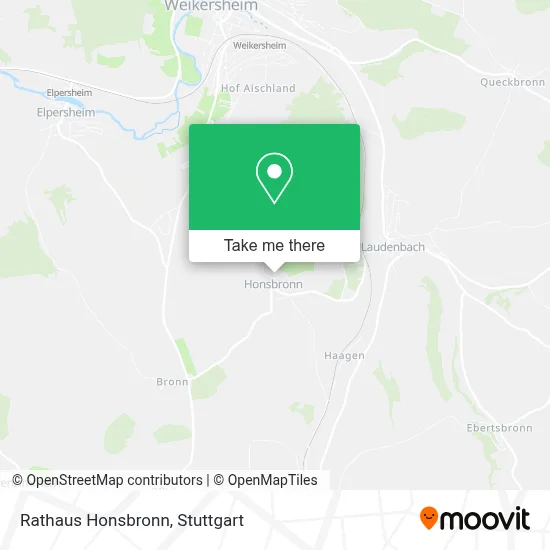 Rathaus Honsbronn map