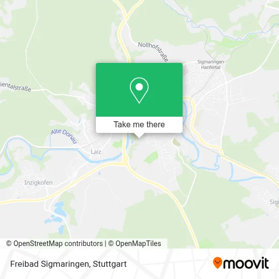 Freibad Sigmaringen map
