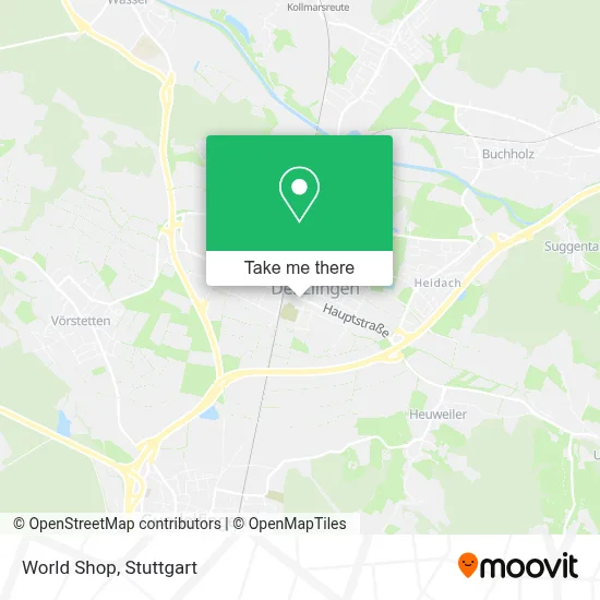 Weltladen map