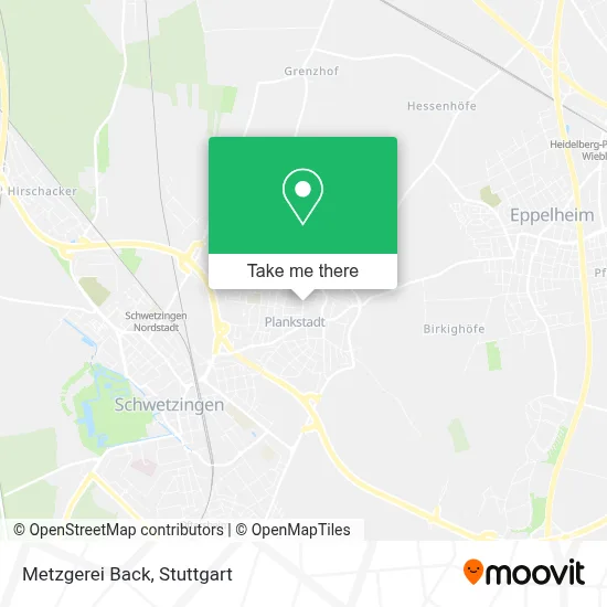 Metzgerei Back map