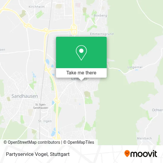 Partyservice Vogel map
