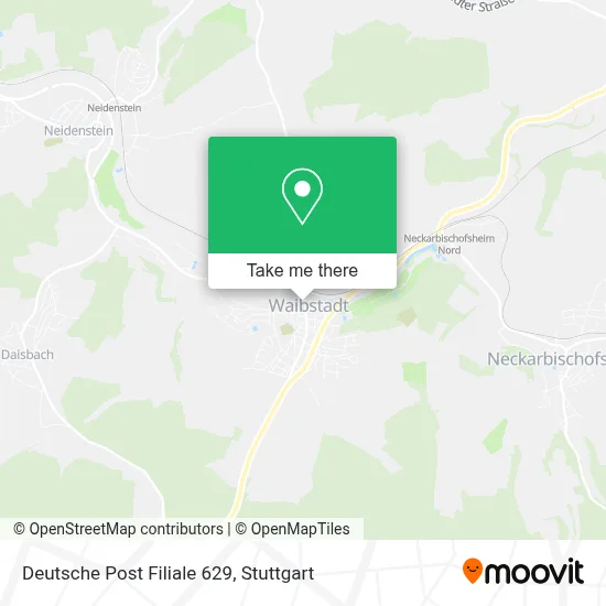 Deutsche Post Filiale 629 map