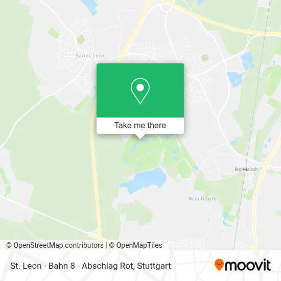 St. Leon - Bahn 8 - Abschlag Rot map
