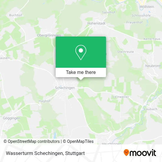 Wasserturm Schechingen map