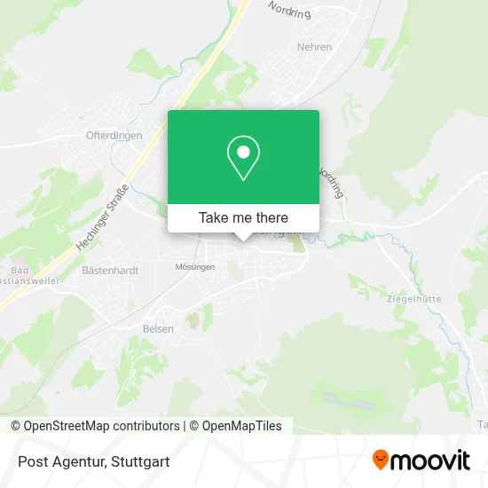 Post Agentur map