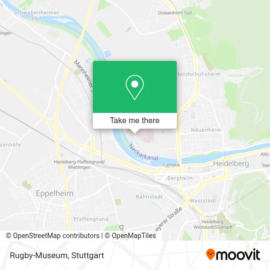 Rugby-Museum map