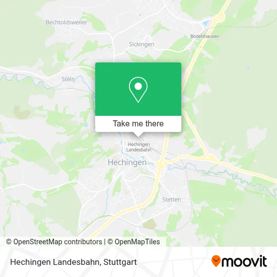 Hechingen Landesbahn map