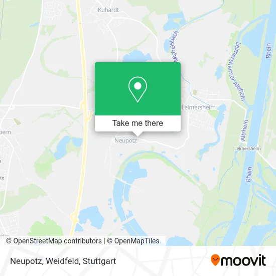 Neupotz, Weidfeld map