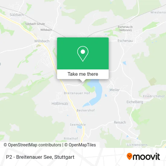P2 - Breitenauer See map
