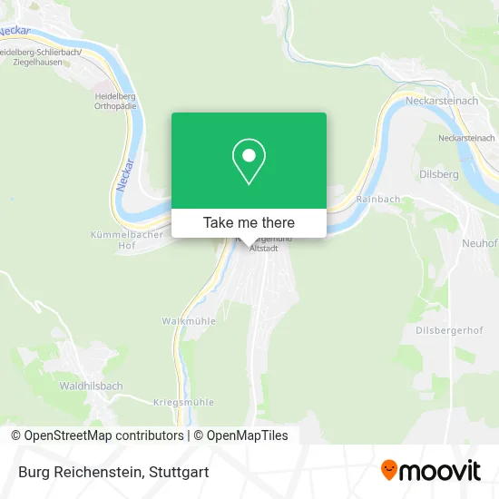 Burg Reichenstein map