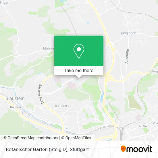Botanischer Garten (Steig D) map