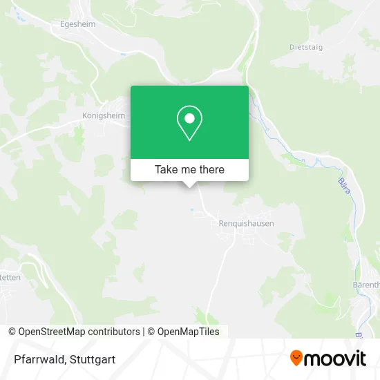Pfarrwald map
