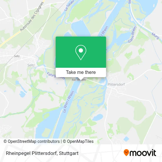 Rheinpegel Plittersdorf map