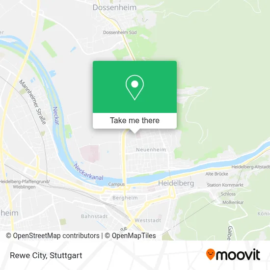 Rewe City map