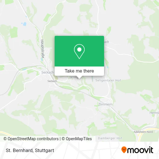 St. Bernhard map