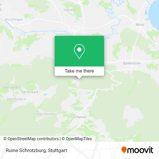 Ruine Schrotzburg map