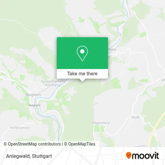 Anlegwald map