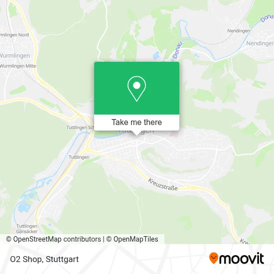 O2 Shop map