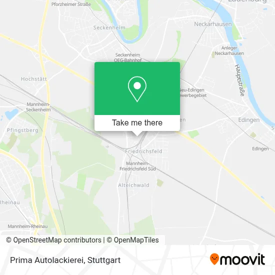 Prima Autolackierei map