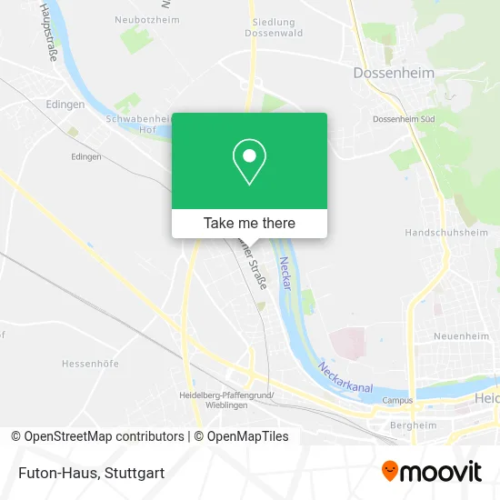 Futon-Haus map