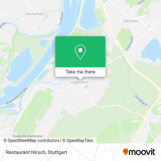 Restaurant Hirsch map
