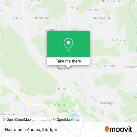 Haarstudio Andrea map