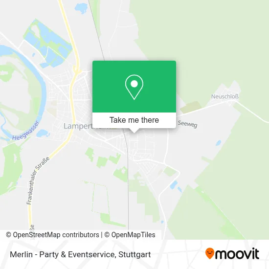 Merlin - Party & Eventservice map