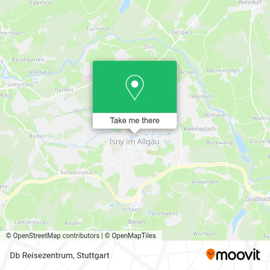 Db Reisezentrum map