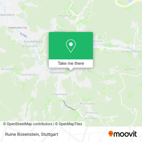 Ruine Bosenstein map