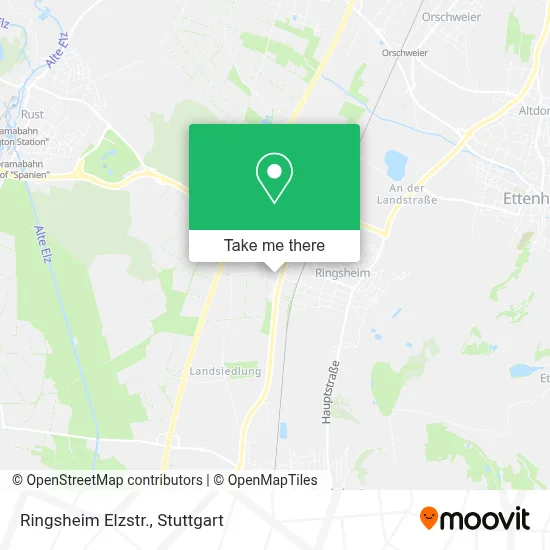 Ringsheim Elzstr. map