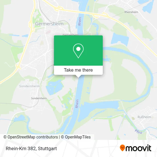 Rhein-Km 382 map