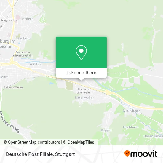 Deutsche Post Filiale map