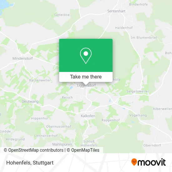 Hohenfels map