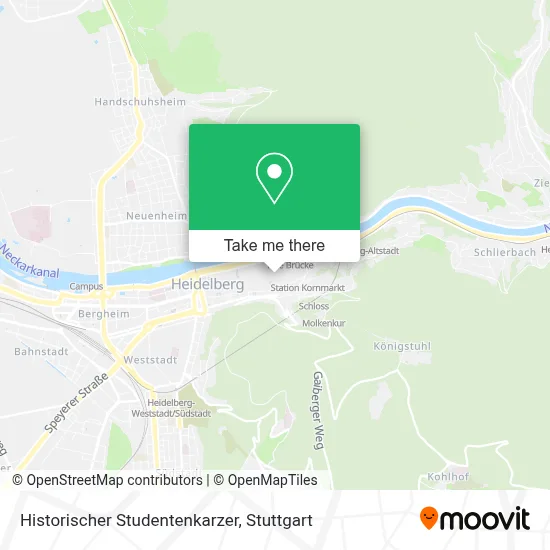 Historischer Studentenkarzer map
