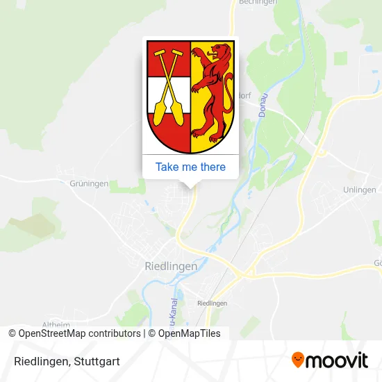 Riedlingen map