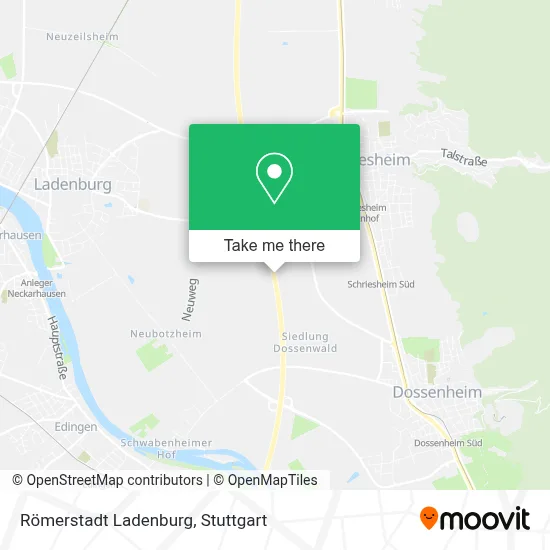 Römerstadt Ladenburg map