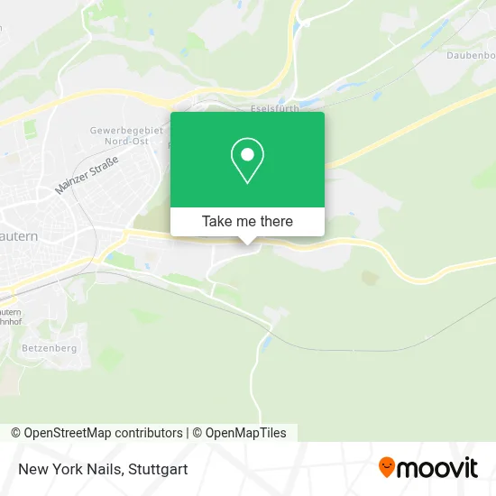New York Nails map