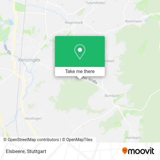Elsbeere map