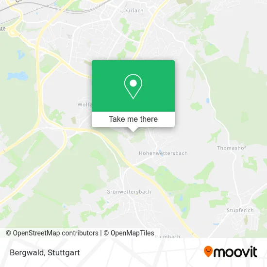 Bergwald map
